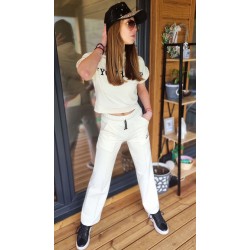 Дамски спортен екип City Angels Jeans, Бял 6656